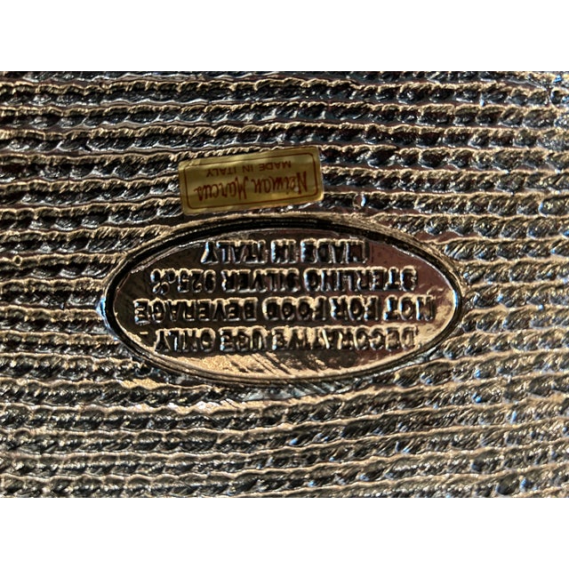 Metal Late 20th Century Italian Modern Sterling Silver Clad Bowl For Sale - Image 7 of 8