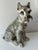 Vintage Mid Century Ceramic Gray Schnauzer Statue For Sale In Miami - Image 6 of 11