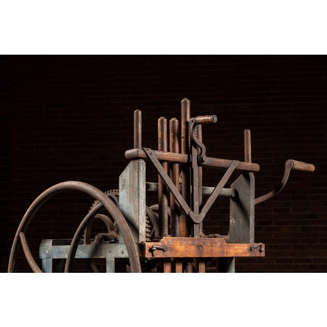 C. 1860s Rotating Wood and Cast Iron Meat Chopper For Sale In Chicago - Image 6 of 13