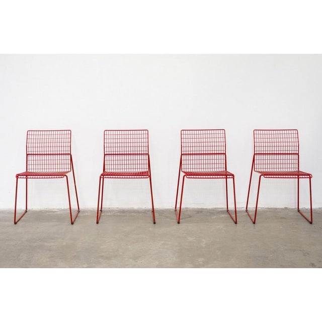 Casamania Iron Chairs by Frezza, 1980s, Set of 4 For Sale - Image 11 of 13