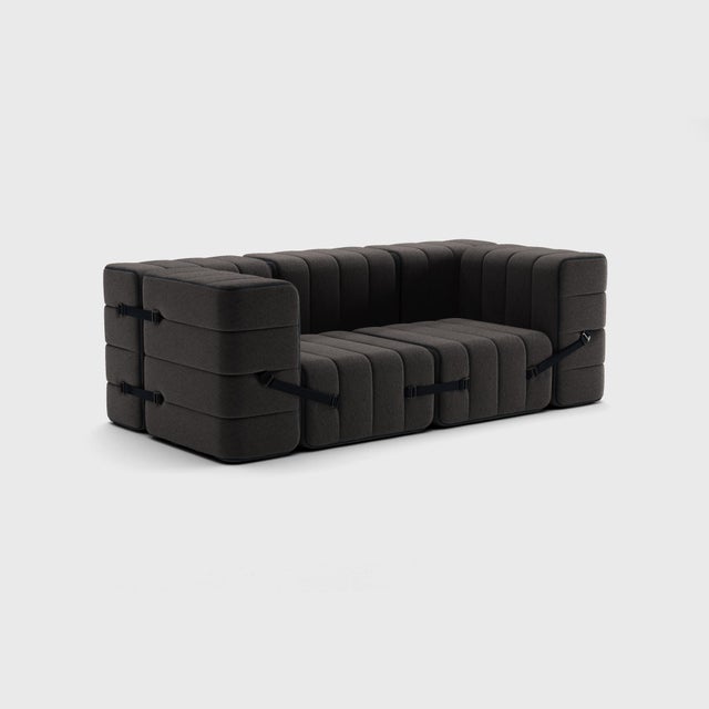 The classic seven. Why not turn a modular sofa into a classic sofa. A really compact, cosy couch with full armrests. And...