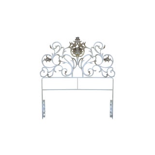 Metal Scroll Twin Headboard For Sale