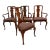 Late 20th Century Kindel Queen Anne Style Mahogany Dining Chairs, Set of 4 (2 Arm, 2 Side) For Sale
