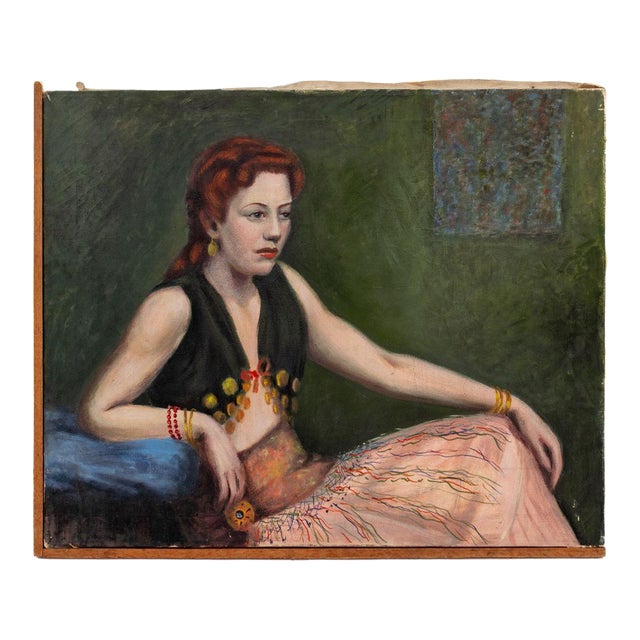 Harrison Frerichs Portrait of a Bohemian Woman Oil For Sale