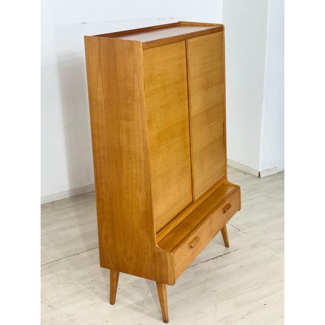 Brown Mid-Century Highboard Cabinet, 1960s For Sale - Image 8 of 13