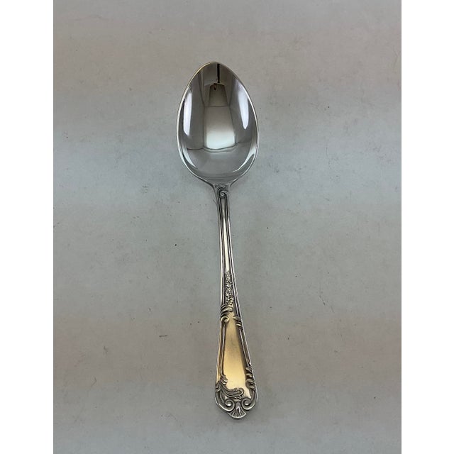 English 1980s Silver Plated Dinner Spoon, La Regence For Sale - Image 3 of 12