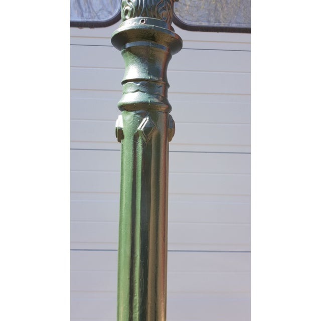 Cast Iron Lamp Post Rotterdammer with Hexagon Cast Iron Lantern For Sale - Image 3 of 7