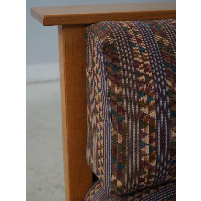 Wood Stickley Mission Oak Prairie Settee Sofa For Sale - Image 7 of 18