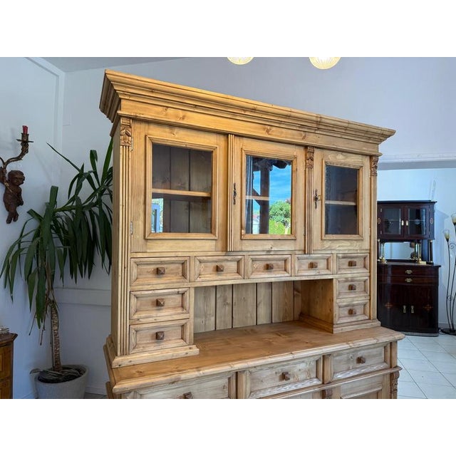Gründerzeit Kitchen Sideboard, Farmhouse Cupboard, Farmhouse Sideboard D2818 For Sale - Image 15 of 18