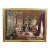Late 20th Century Harry McCormick "Red Interior" Victorian Palace Parlor Oil Painting Canvas 43" For Sale