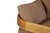 Eclipse Outdoor Solid Teak Wood Sofa - Light Brown Fabric For Sale In Chicago - Image 6 of 10