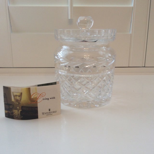 Late 20th Century Waterford Crystal Lismore Biscuit Barrel