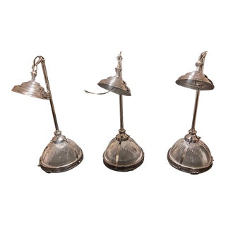 Restoration Hardware Polished Chrome Pendants - Set of 3 For Sale