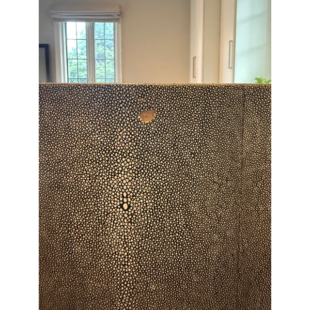 Wood Made Goods Dario Faux Shagreen Nightstands (Pair), Attributed - Mid-Century Modern For Sale - Image 7 of 18