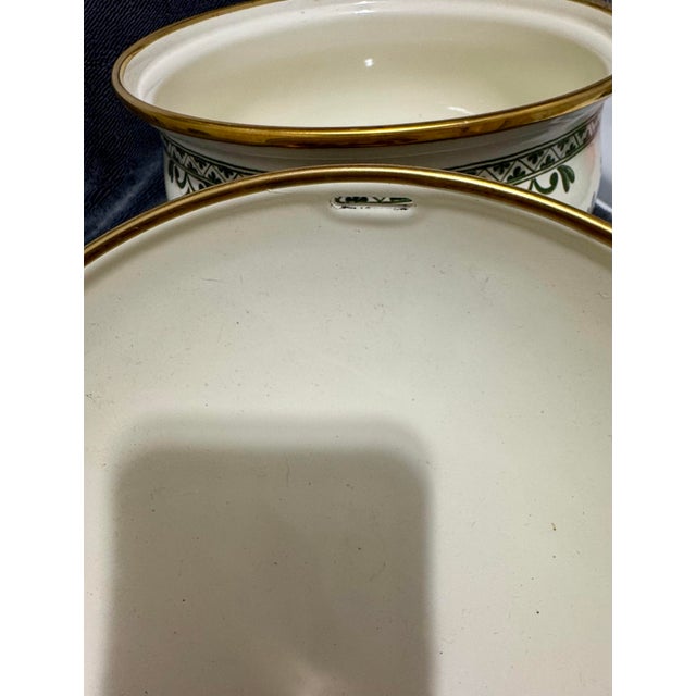 Metal Vintage Asta Enamelware 2 Qt Dutch Oven Old Amsterdam Floral Casserole Pot Lid For Sale - Image 7 of 12