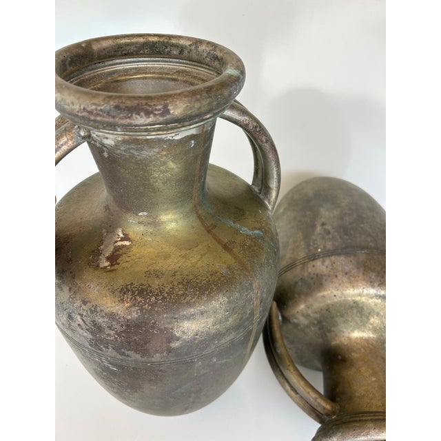 Antique Pair of Silver-Plated Amphorae Attributed to WMF For Sale In Miami - Image 6 of 12