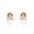 Triangle Shape Dainty Diamond Stud Earrings - 2 Pieces For Sale - Image 4 of 6