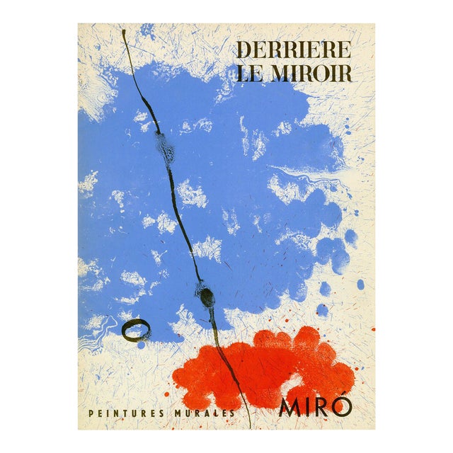 1961 Joan Miro Original Lithograph DM01128d Derriere Le Miroir For Sale