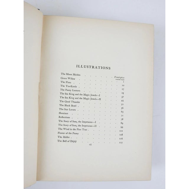 Blue Antique 1910 Green Willow and Other Japanese Fairy Tales Book For Sale - Image 8 of 12