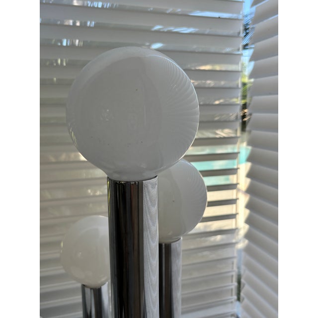 Austrian Mid-Century Modern Five-Light Chrome Skyscraper Table Lamp, Kalmar Style, 1960s For Sale - Image 9 of 17