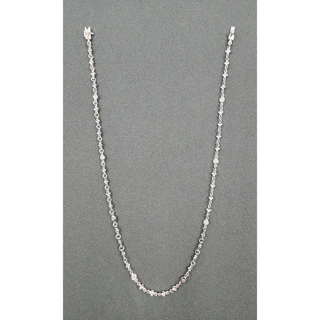 Art Deco Loree Rodkin 18k White Gold & Diamond Necklace For Sale - Image 3 of 8