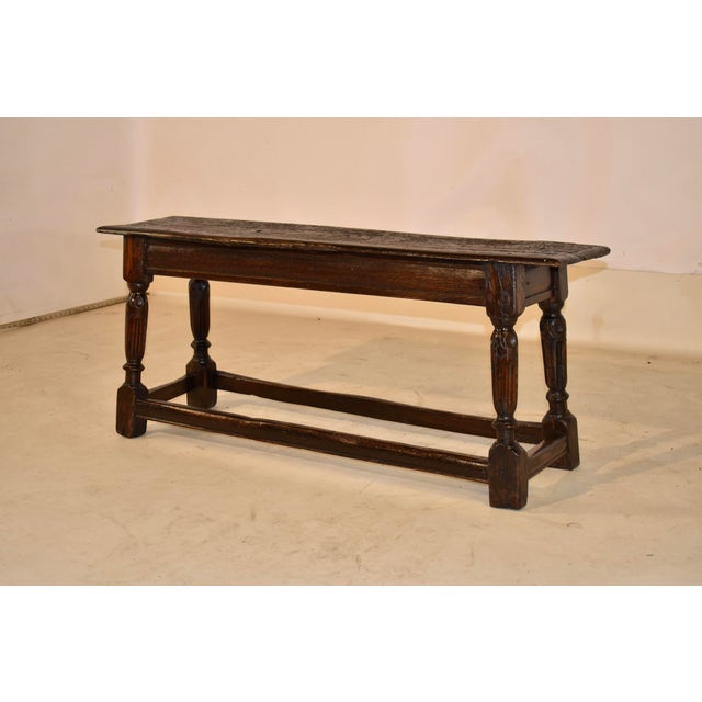 Period James II Oak Joint Bench From England For Sale - Image 4 of 12
