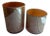 Uttermost Hand Crafted Tangelo Beige Orange Vase - A Pair For Sale