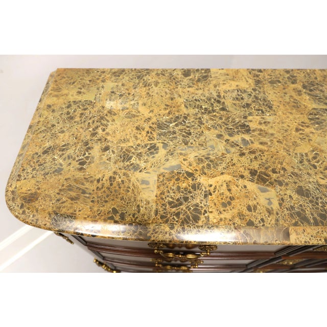 Maitland Smith Inlaid Walnut French Regency Occasional Chest With Ormolu Mounts For Sale In Charlotte - Image 6 of 13