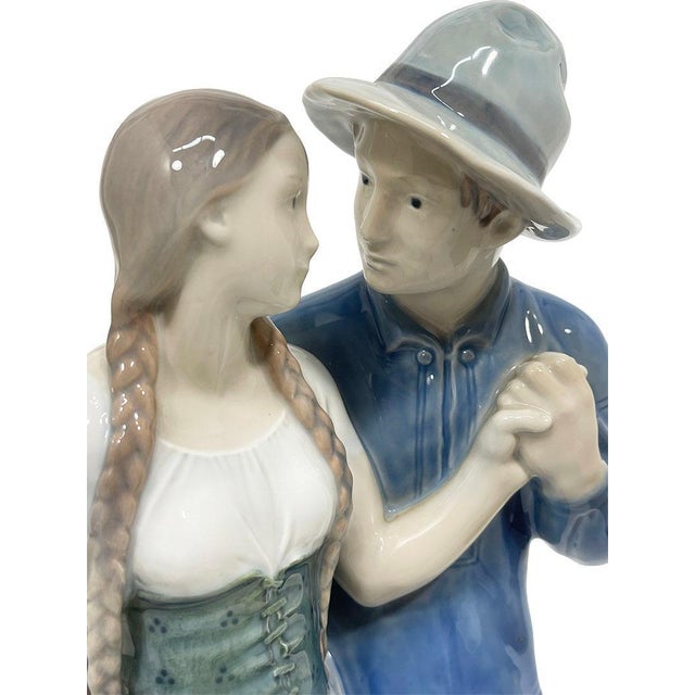 Sculpture of Hendrik & Else attributed to Royal Copenhagen, Denmark, 1980s For Sale - Image 10 of 11