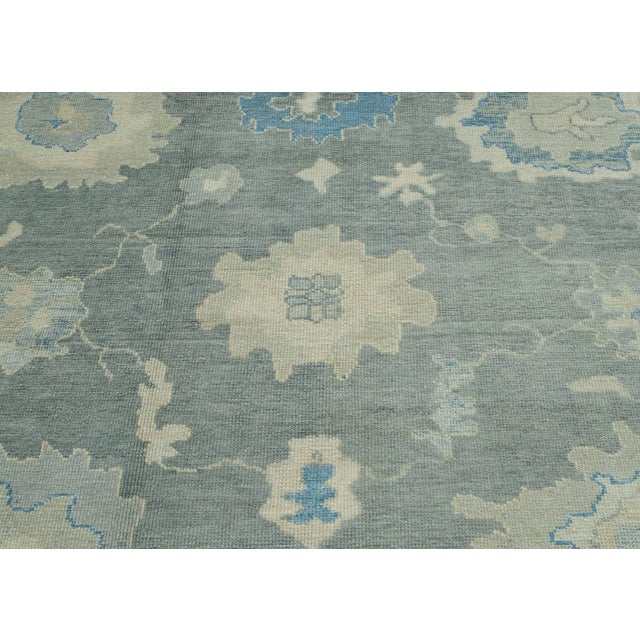Turkish Oushak Rug 12'3" x 15' #18513 For Sale In Houston - Image 6 of 8