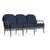 Brown Jordan Calcutta Sofa, Textured Pewter frame with Fusion Neptune fabric For Sale - Image 12 of 12