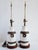 Hollywood Regency Mid Century Ugo Zaccagnini Pottery Table Lamps-a Pair For Sale - Image 3 of 17