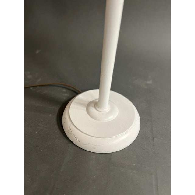 Vintage Floor Lamp in White For Sale - Image 4 of 5