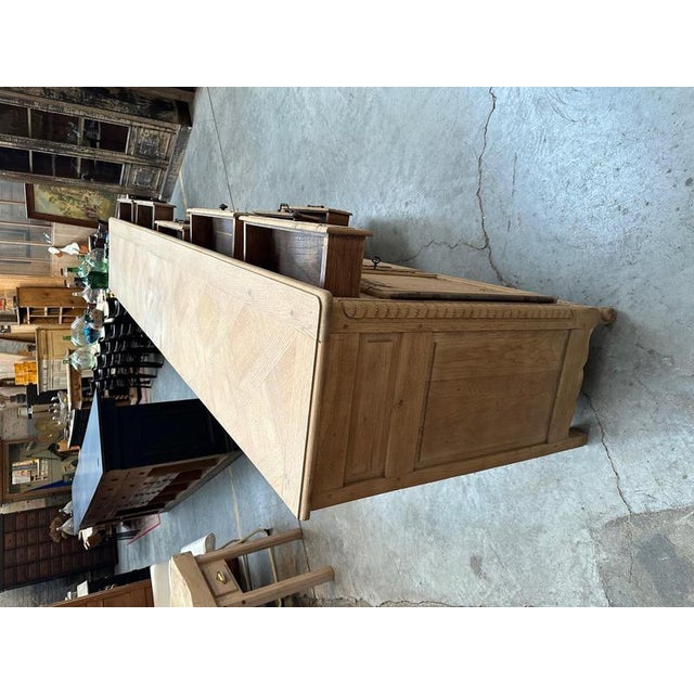 Large Mid-20th Century Sideboard in Solid Oak For Sale - Image 6 of 18