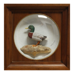 Mid 20th Century William (Bill) H Reinbold (1926-2018) Mallard Decoy Diorama