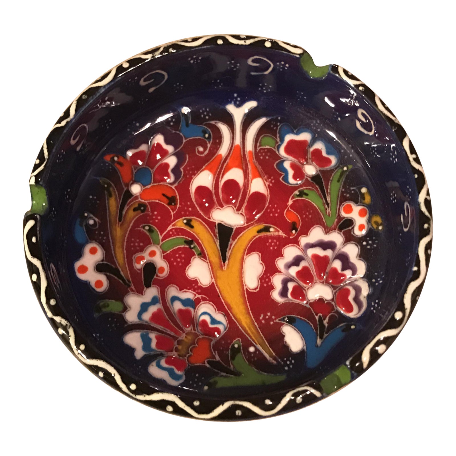 HandPainted Ceramic Ashtray Chairish