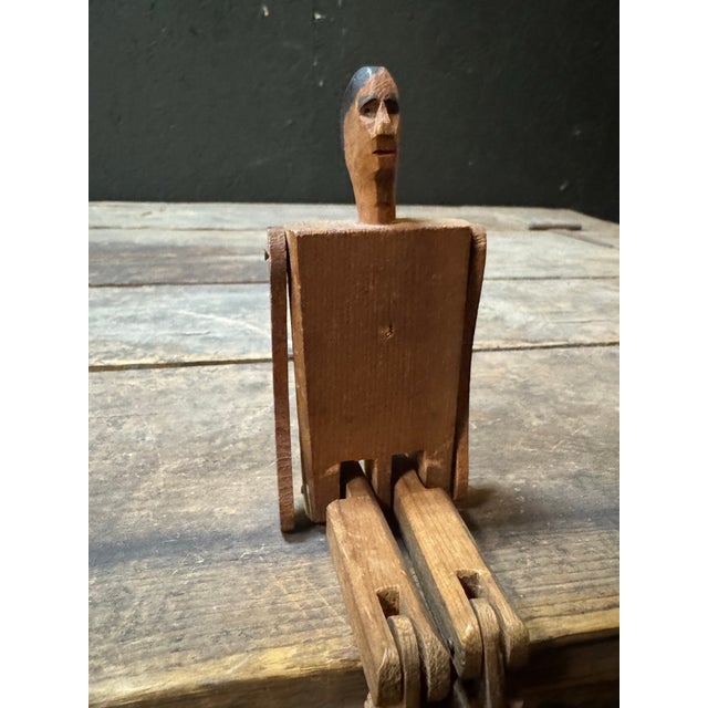 Early 20th Century Early 20th Century Folk Art Bounce Man For Sale - Image 5 of 7
