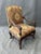 American Late 20th Century Traditional High-Back Upholstered Arm Chair For Sale - Image 3 of 10