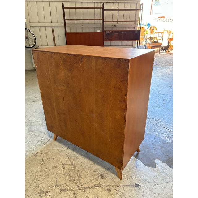 Newly Refinished Mid Century Modern High Dresser by Edmund Spence For Sale - Image 9 of 9