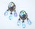 Vendome Blue Crystal Aurora Borealis Chandelier Earrings, a Pair For Sale In Atlanta - Image 6 of 9
