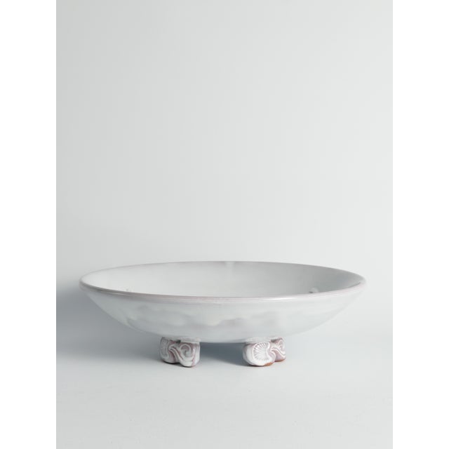 Art Deco White Earthenware Mermaid Bowl by Mari Simmulson for Upsala-Ekeby, 1950s For Sale - Image 3 of 18