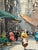 1970s Antonio De Vity (1901-1993) Oil Painting Italian Street Market Scene Cityscape For Sale - Image 5 of 12