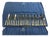 Silver-Plated Fruit Knife and Fork Set by Mappin & Webb, Set of 24 For Sale