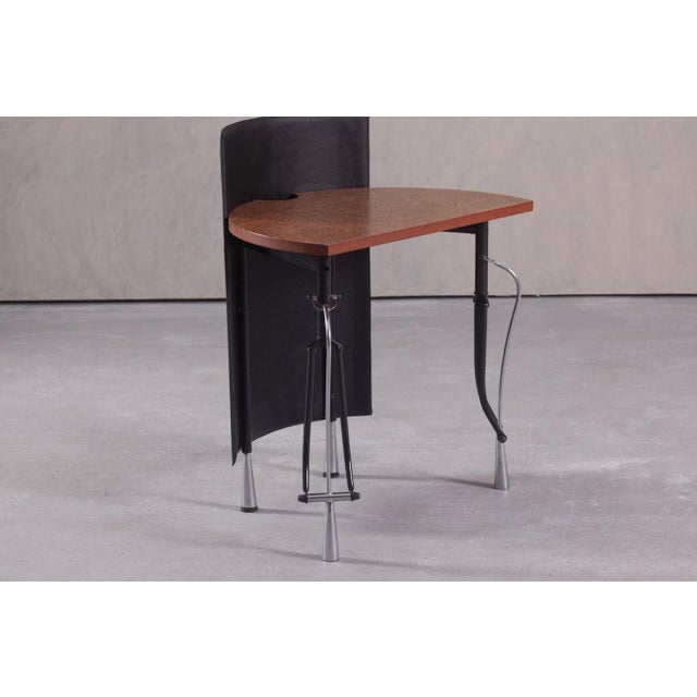 Metal Small Vintage La Vuelta Desk by Perry King and Santiago Miranda for Akaba, Spain, 1980s For Sale - Image 7 of 16