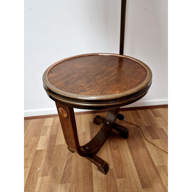 Art Deco Reading Table with Integrated Lamp, 1940s For Sale - Image 18 of 18
