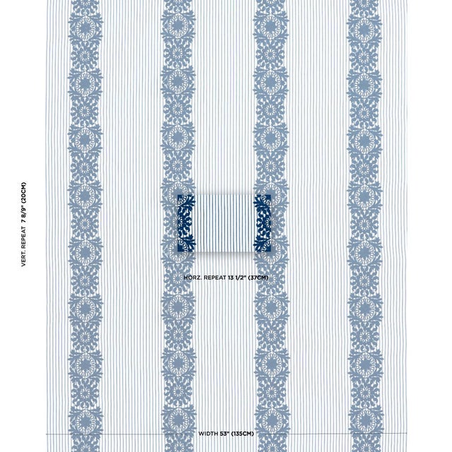 An inventive, fashion-inspired large-scale pattern, this design features gorgeous floral bands stitched on our crisp...