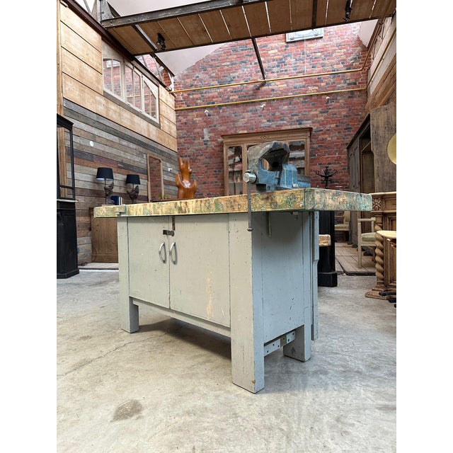 Vintage Carpenter's Workbench, 1960s For Sale - Image 3 of 18