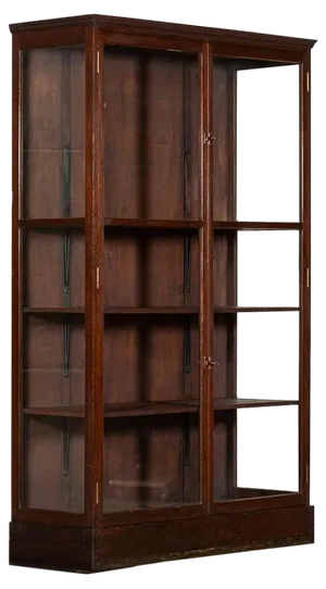 19th Century Irish Mahogany Display Cabinet, 1900s