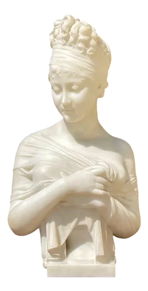 Guglielmo Pugi, Bust of Madame Récamier, Marble