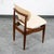 Mid-Century Modern Mid Century Danish Modern Dining Chair John Stuart Wood Walnut Off White Cream For Sale - Image 3 of 12